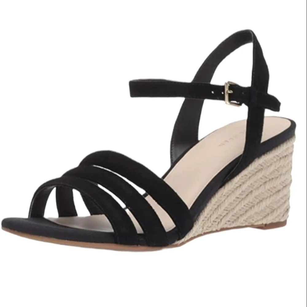 Cole Haan Women Jasmine Espadrille Wedge Ankle Strap Comfort shoes sandals 8